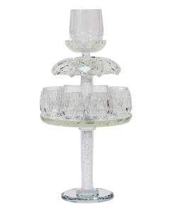 Crystal 8 Cups Fountain 12"H- Clear Filling