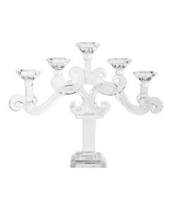 16" Crystal Candelabra - 5 Branch