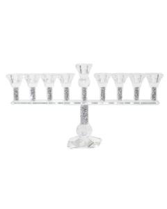 Crystal Menorah With Clear Cups