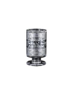 Acrylic Havdalah Candle Holder - Silver Design