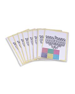 10 kits for painting and gluing Menorahs