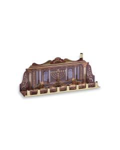 Tin Menorah with Wall