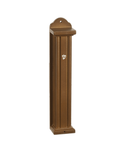 Wooden Brown Mezuzah 15 Cm- Stripes