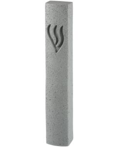Concrete Polymer Mezuzah 12 Cm, Stone - Like, Gray Color