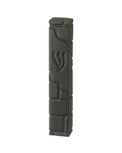Polyresin Mezuzah Cover - 12 cm (Black)