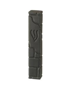 Polyresin Mezuzah Cover - 15 cm (Black)