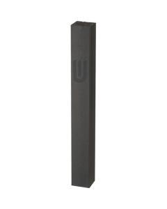 Shiny Black Aluminum Mezuzah w/ Printed "SHIN"