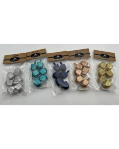 Sparkling Dreidel pack of 6 Assorted