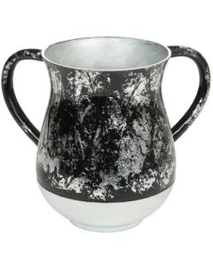 Aluminum Washing Cup 13 Cm - Black And Silver