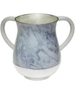 Aluminum Washing Cup 13 Cm - Marble Texture