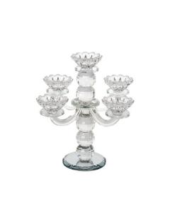Crystal 5 Branch Candlesticks 25 Cm