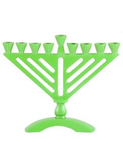 Mini Menorah Chabad Style Green 5.5"