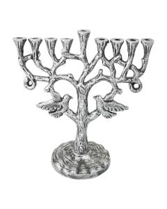 Menorah Metal Birds 10"