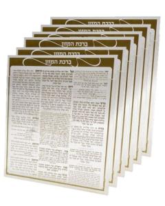 Set Of 6 Gold Acrylic Benchers