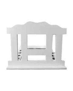 Table Top Shtender White Wood