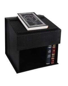 Black Faux Leather Portable & Adjustable Shtendable