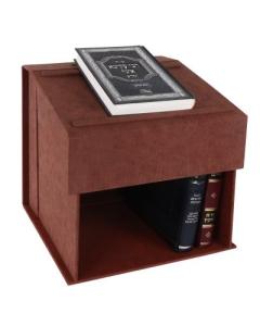 Brown Faux Leather Portable & Adjustable Shtendable