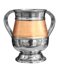 Stainless Steel Wash Cup - Golden Diamonds