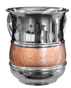 Stainless Steel Wash Cup - Rose Gold Diamonds