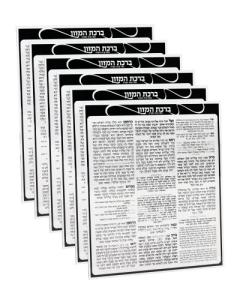 Set Of 6 Acrylic Benchers Edut Mizrach 8x9"