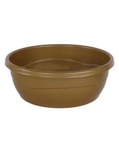 Plastic Washing Bowl - Metallic Gold