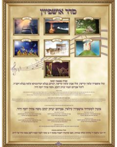Laminated Sukkah Poster - Ushpizin