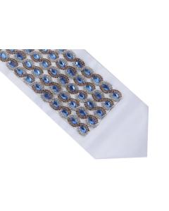Atarah with Silver/Gold Crystals and Blue Stones 3.75"