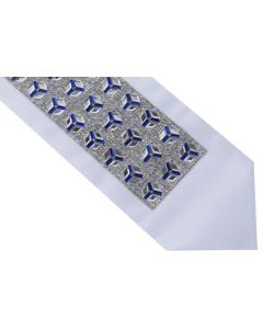 Atarah with Crystals and Silver / Blue Stones 3.75"