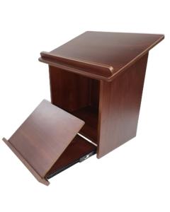 Mahogany Table Top Shtender with Bottom Pullout Shtender
