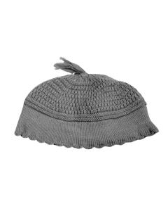 Yerushalmi Kippah Grey - Medium