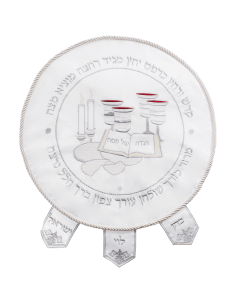 Round Matzah Cover with Heavy Plastic