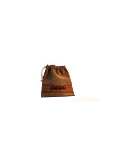 Pesach Afikoman Case With Leather Stripe - Cognac