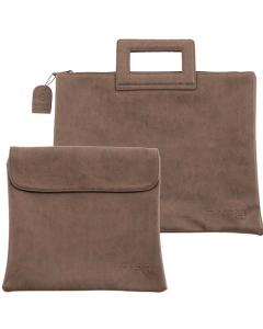 Tallit & Tefillin Set PU Fabric Brown