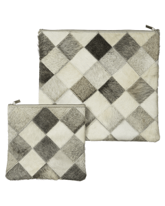 Leather Like Tallit Tefillin Set 36 x 33 cm - Gray