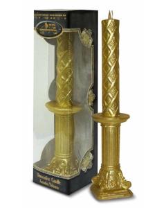 Decorative Havdalah Candle Amudei Shlomo Gold Candle On Gold Pole