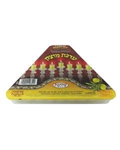 44 Jellied olive oil Hanukkah candles. Kosher Badatz  Height: 3cm, Diameter: 2cm (12 pc) ( 2 hrs.)