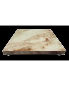 Glass Rose Marble Tray