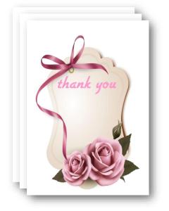 5 Thank You Cards