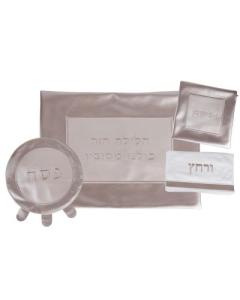 4 Piece Pesach Set Leather Look