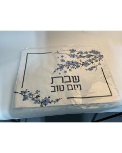 Challah Cover - Blue Flowers
