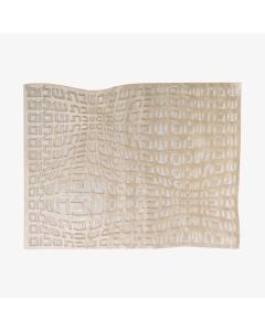 Apeloig Challah Cover "Shabbat Shalom" Hebrew Type (Cream)