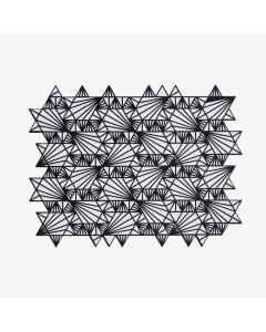 Apeloig Challah Cover Magen David (Black-White)