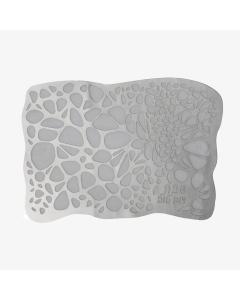 Apeloig Challah Cover Pebbles (Silver Leatherette)