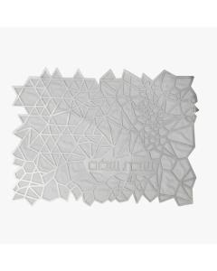 Apeloig Geometric Challah Cover -  Silver