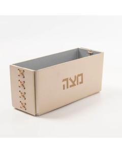 Apeloig Vegan Leather Matzah Holder (Champagne)