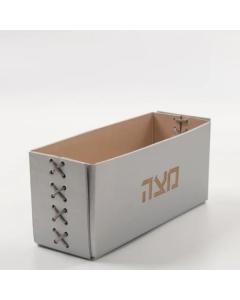 Apeloig Vegan Leather Matzah Holder (Silver)