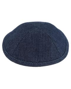 Jeans Kippah With Blue Line 17 Cm