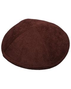 Corduroy Kippah 19 Cm- Bordeaux