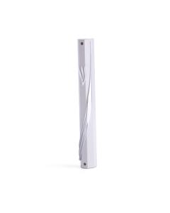 Plastic White Mezuzah with Rubber Cork - 5.9"