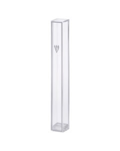 Clear Plastic Mezuzah with Rubber Cork 12 cm